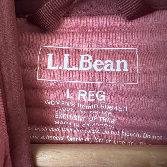 L.L. Bean Airlight Knit Pullover Pink Women's Size Large - Picture 5 of 8